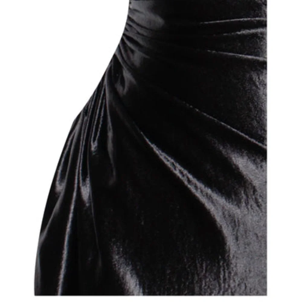 Callie Lives Blinding Love: Sleeveless Cami Cowl Neck Golden Yellow Slip Dress L - Picture 11 of 12